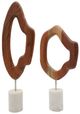A & B Home 2-Piece Brown Decorative Statues-0