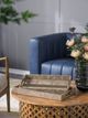 A & B Home 2-Piece Brown/Gold Nesting Tray Set-5