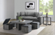 Elements International Uster Gray End Table-1