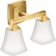 Moen® Voss™ Brushed Gold Two Globe Bath Light-0