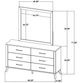 Coaster® Kaywood Natural Pine Dresser with Mirror-4