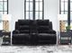 Signature Design by Ashley® Technique Onyx Power Reclining Loveseat with Console-5