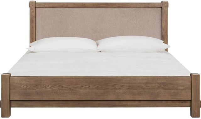 Modus Furniture Roycroft Beige/Harvest Wood Queen Bed-2