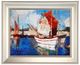 A & B Home 4-Piece Boating Scenes Framed Wall Art Set-4