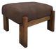 International Furniture Direct Balam Dark Brown Uphostered Ottoman-0