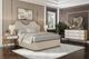 Bernards Tapestry Beige/Honeycomb Wavy Queen Panel Bed-1