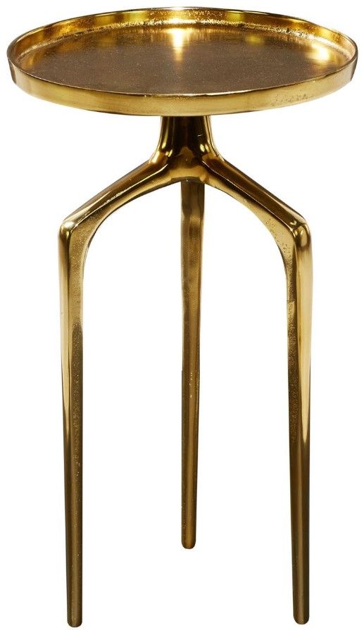 Deco Marche Gold 13'' Accent Table-0
