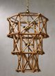 Currey & Company Kingali Natural/New Brass Chandelier-1