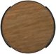 Hammary® Olmsted Rustic Oak Round End Table with Black Base-4
