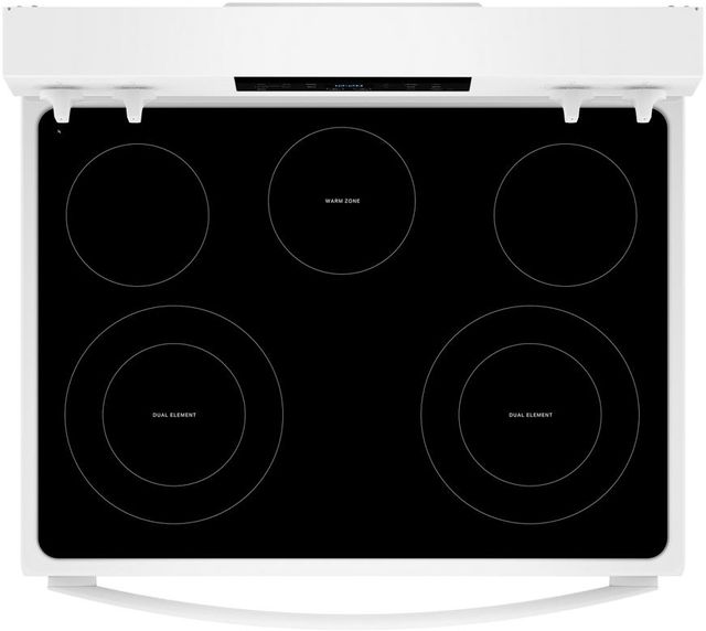 Whirlpool® 30" White Freestanding Electric Range with Air Cooking Technology-1