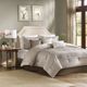 Olliix by Madison Park Trinity 7 Piece Taupe King Comforter Set-0