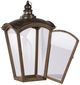 A & B Home Coach House 2-Piece Brown/Clear Lantern Set-1