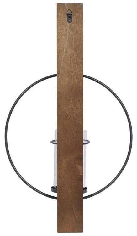 Deco Marche Brown Geometric Pillar Wall Sconce-2