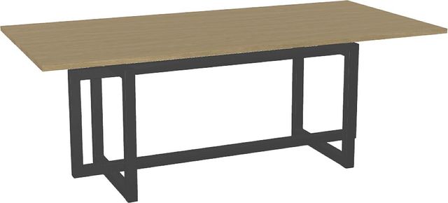 Amisco Customizable Ezra 84" Rectangular Dining Table with 1" Thermo Fused Laminate Top-0