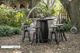 International Furniture Direct Antique Brown Bistro Table-4