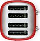 Smeg 50's Retro Style Red 4x4 Slice Toaster-3