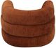 VIG Furniture Divani Casa Shay Burnt Orange Fabric Accent Chair and Ottoman-3