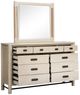 Magnussen Home® Sunset Cove Sanibel Brown Dresser and Mirror-3