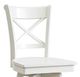 John Thomas Furniture® Hampton Charolette Pure White 24" Swivel Counter Stool-1