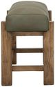 International Furniture Direct Balam Brown/Green Stool-1
