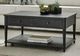 Null Furniture Expressions Rubbed Black Rectangular Cocktail Table -3