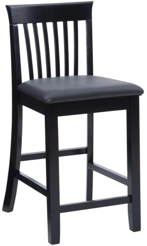 Linon Torino Black Mission Counter Stool-0
