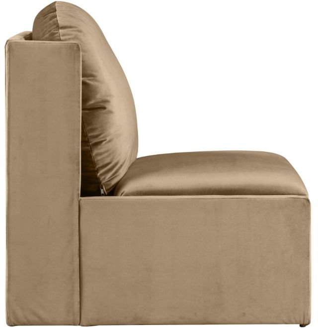 Meridian Furniture Sigma Beige Velvet Upholstered Accent Chair-2