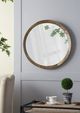 A & B Home Brown Round Wall Mirror-5
