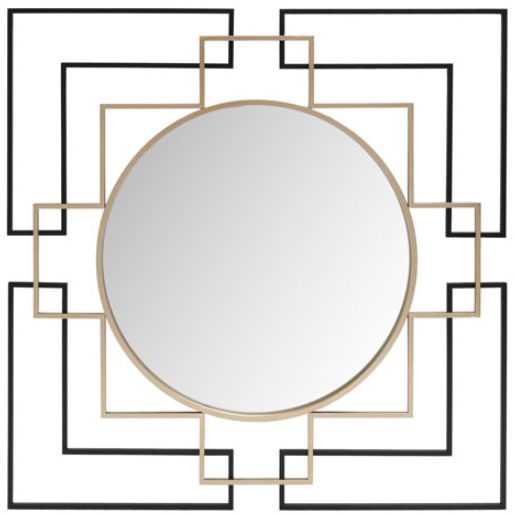 Signature Design by Ashley® Oceanal Black/Gold Accent Mirror-0