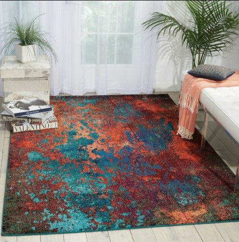 Nourison Home™ Celestial Atlantic 5'x7' Style 29 Area Rug-1