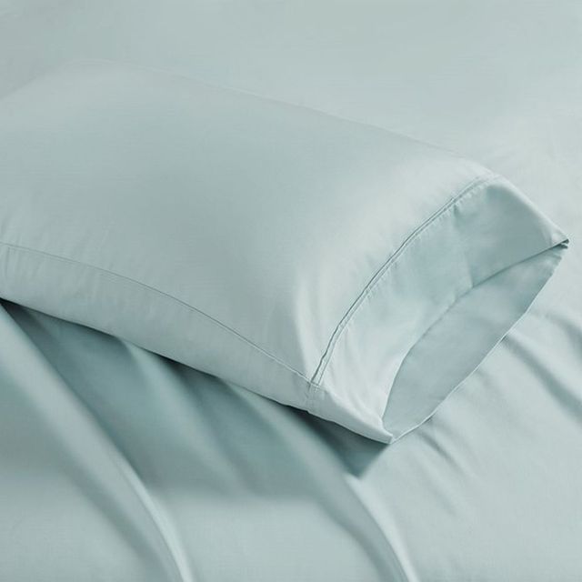 Olliix by Madison Park Seafoam California King 1500 Thread Count Cotton Rich Sheet Set-1