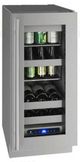 U-Line® Stainless Steel 18" Undercounter Beverage Center-0