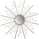 A & B Home Clear/Gold Large Sunburst Mirror-0