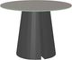 Amisco Customizable Gemma 42" Round Dining Table with 0.5" Taupe Glass Top-0