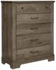 Artisan & Post by Vaughan-Bassett Cool Rustic Stone Gray 5-Drawer Chest-0