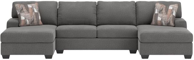Signature Design by Ashley® Seyler Lane 3-Piece Graystone Sleeper Sectional and Double Chaise-1