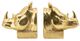 A & B Home 2-Piece Gold Rhino Bookends Set-1