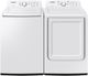 Samsung White Top Load Washer & Gas Dryer Laundry Pair-0