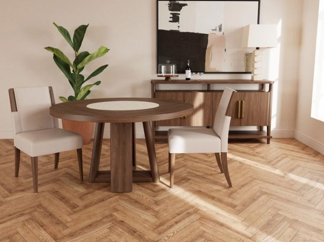 Riverside Furniture Delia Walnut Round Dining Table-1