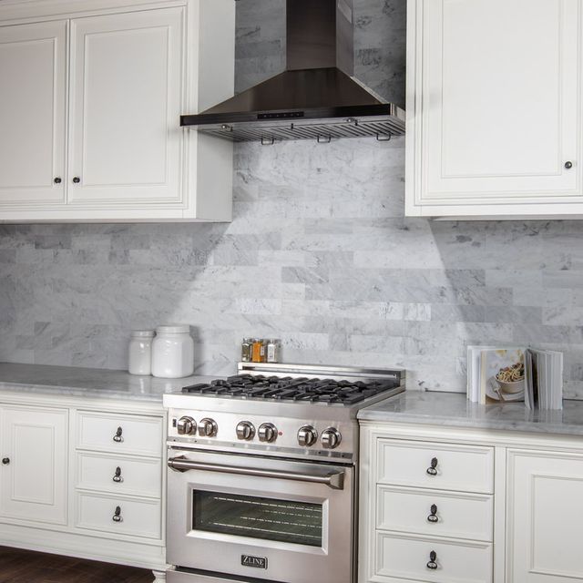 ZLINE 36" Black Stainless Steel Wall Mount Range Hood-1