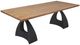 Nest Home Collections Orion Rectangular Light Natural Dining Table with Black Base-0