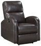 Homelegance® Wiley Brown Power Reclining Chair-0
