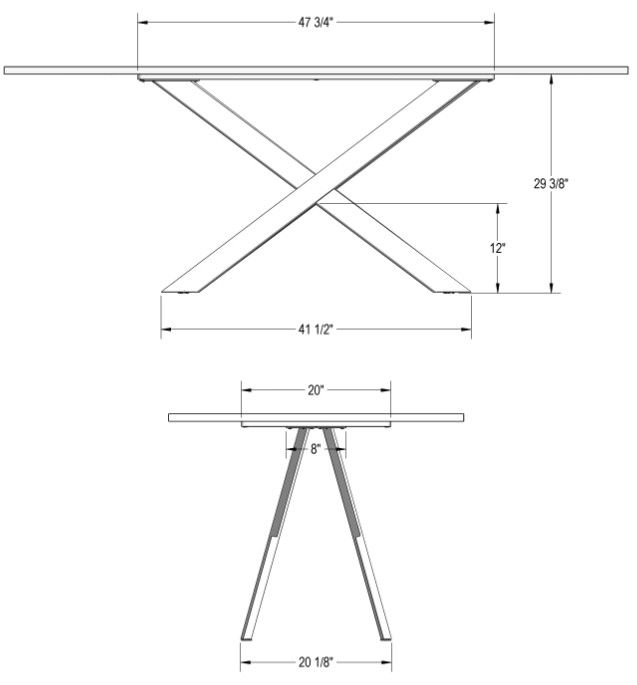 Amisco Customizable Ascencio Dining Table-2