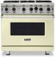 Viking® 5 Series 36" Vanilla Cream Pro Style Natural Gas Range-0