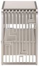 Michael Amini® Roxbury Park Gray/Stainless Steel Nightstand-3