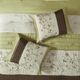 Olliix by Madison Park Serene 7 Piece Green California King Embroidered Comforter Set-5