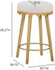 TOV Furniture Oodle Cream/Natural Counter Stool-2