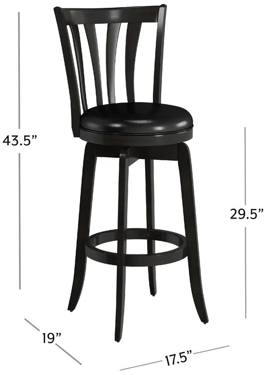 HH2 Home Savana Black Bar Height Stool-2