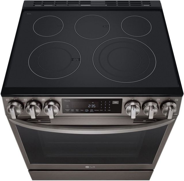 LG 30"  PrintProof™ Black Stainless Steel Slide In Electric Range-10