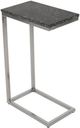 Jofran Inc. Global Archive Black/Chrome Marble Top C-Table-0